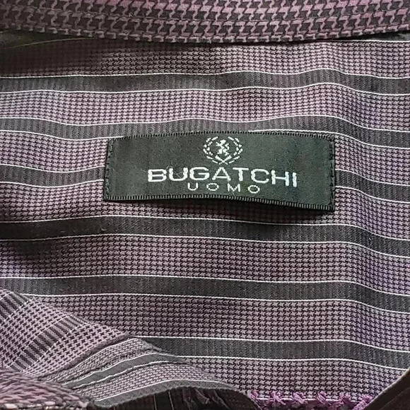 Bugatchi dress shirt mens size large super‎ nice - Picture 2 of 5
